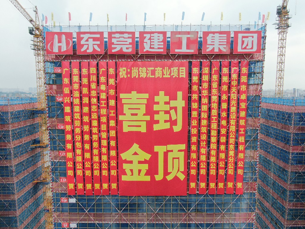 喜封金頂，不負(fù)佳期丨茶山尚錦匯項(xiàng)目封頂儀式圓滿舉行(圖20)